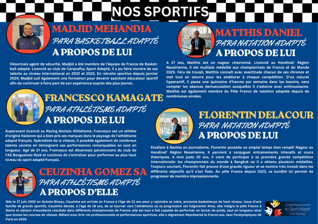 7 Sportifs de Haut Niveau sur liste ministérielle en 2023